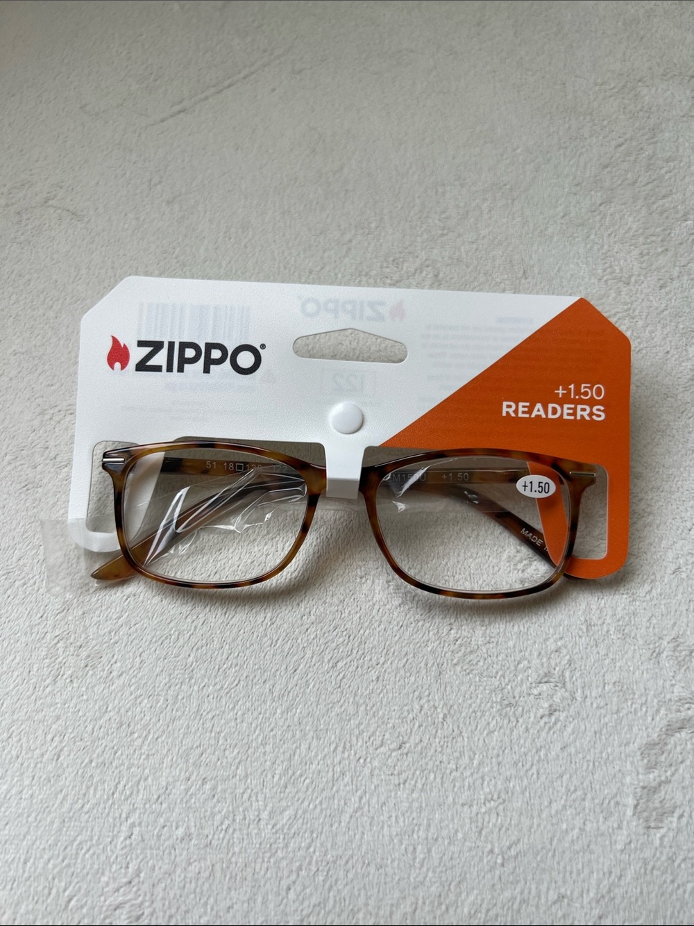 Zippo Tortoiseshell +1.50 Reading Glasses Unisex